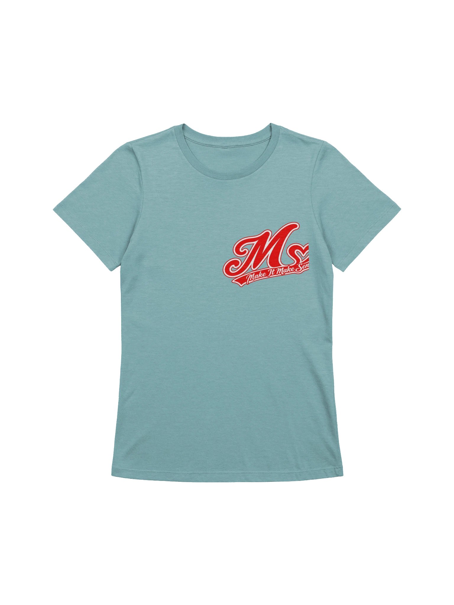 Make It Make Sense Women’s Red M Heart Logo T-Shirt product image (1)