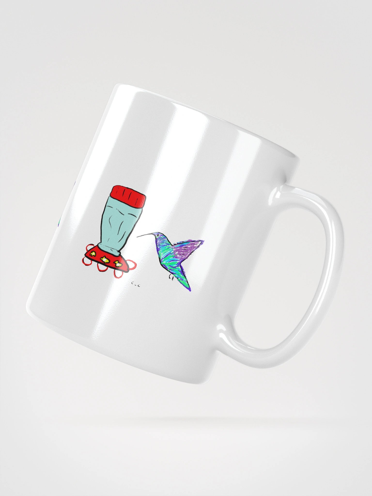 Hummingbird mug - White product image (8)