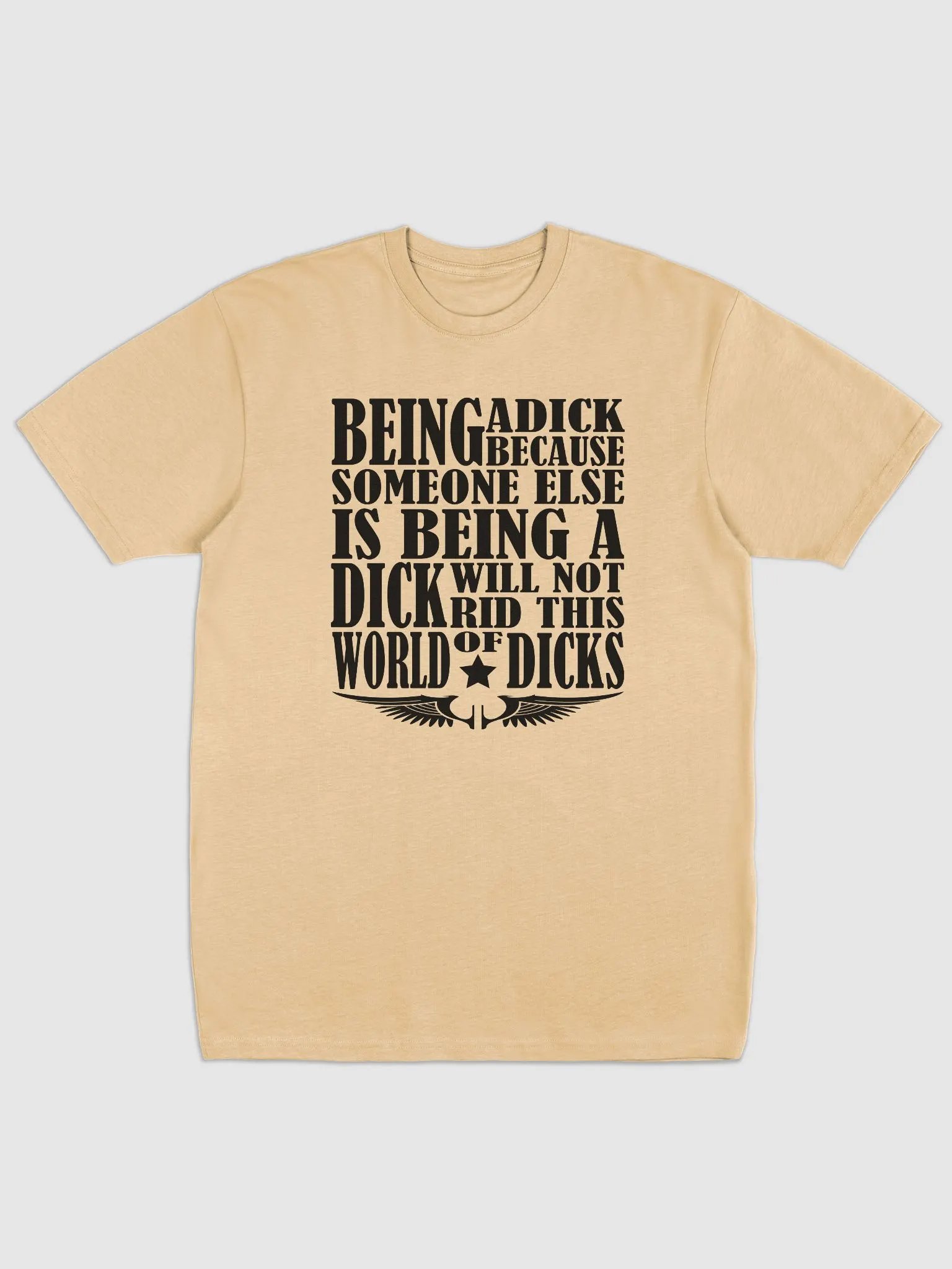 Stop Being A Dick - Black Lettering - Cotton Heritage Men's Premium Heavyweight Tee product image (2)