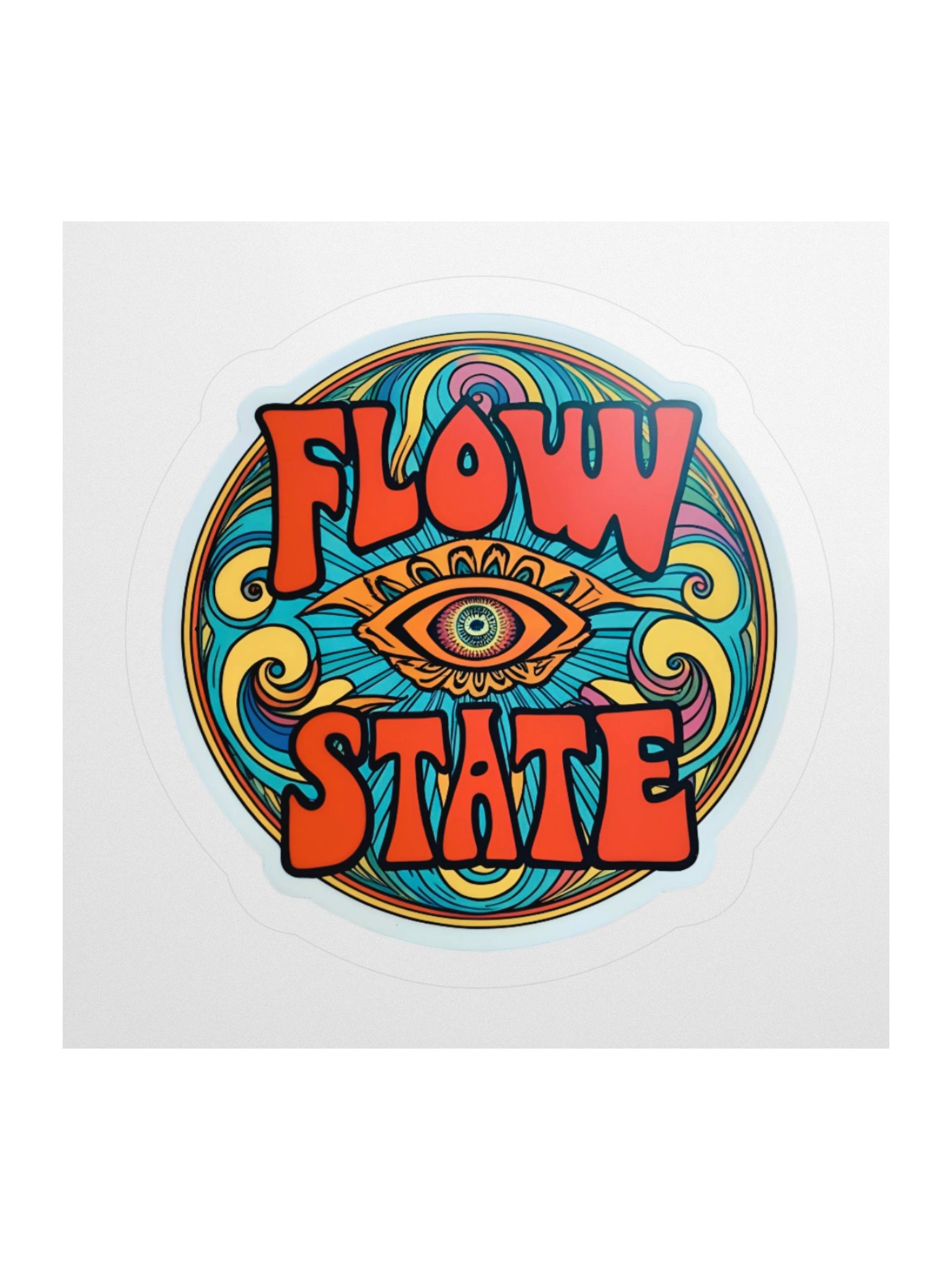 Psychedelic Flow State Kiss Cut Stickers product image (1)