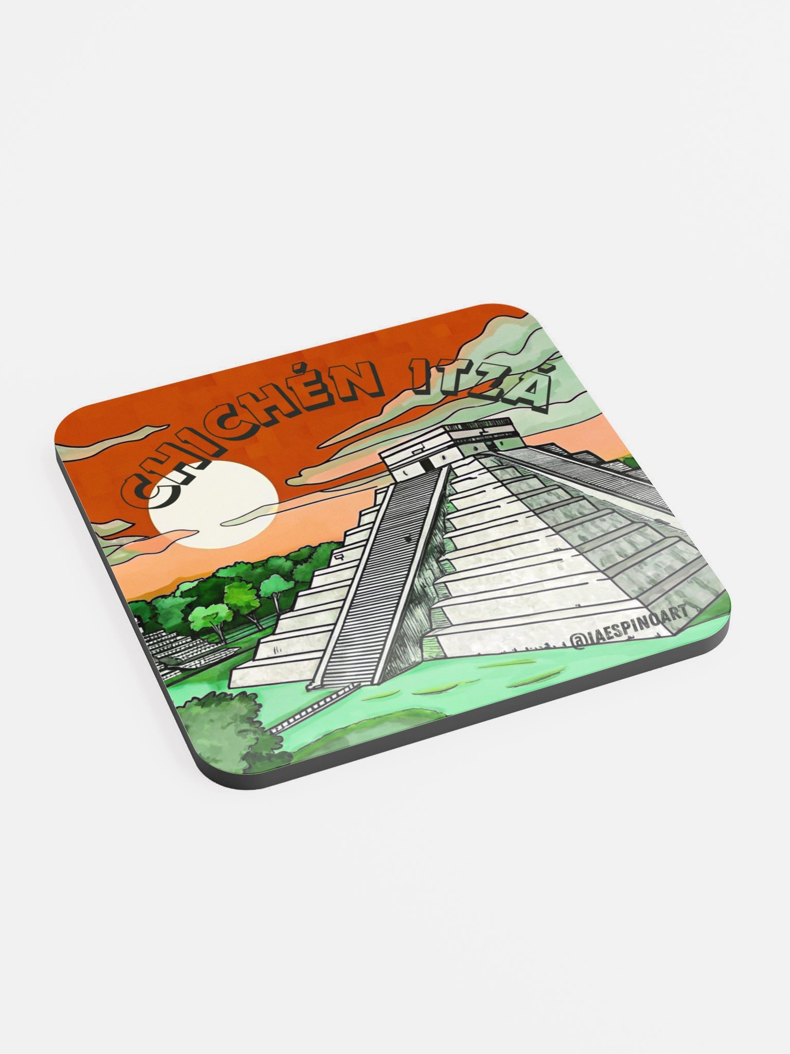 Chichén Itzá Gloss Coaster product image (2)