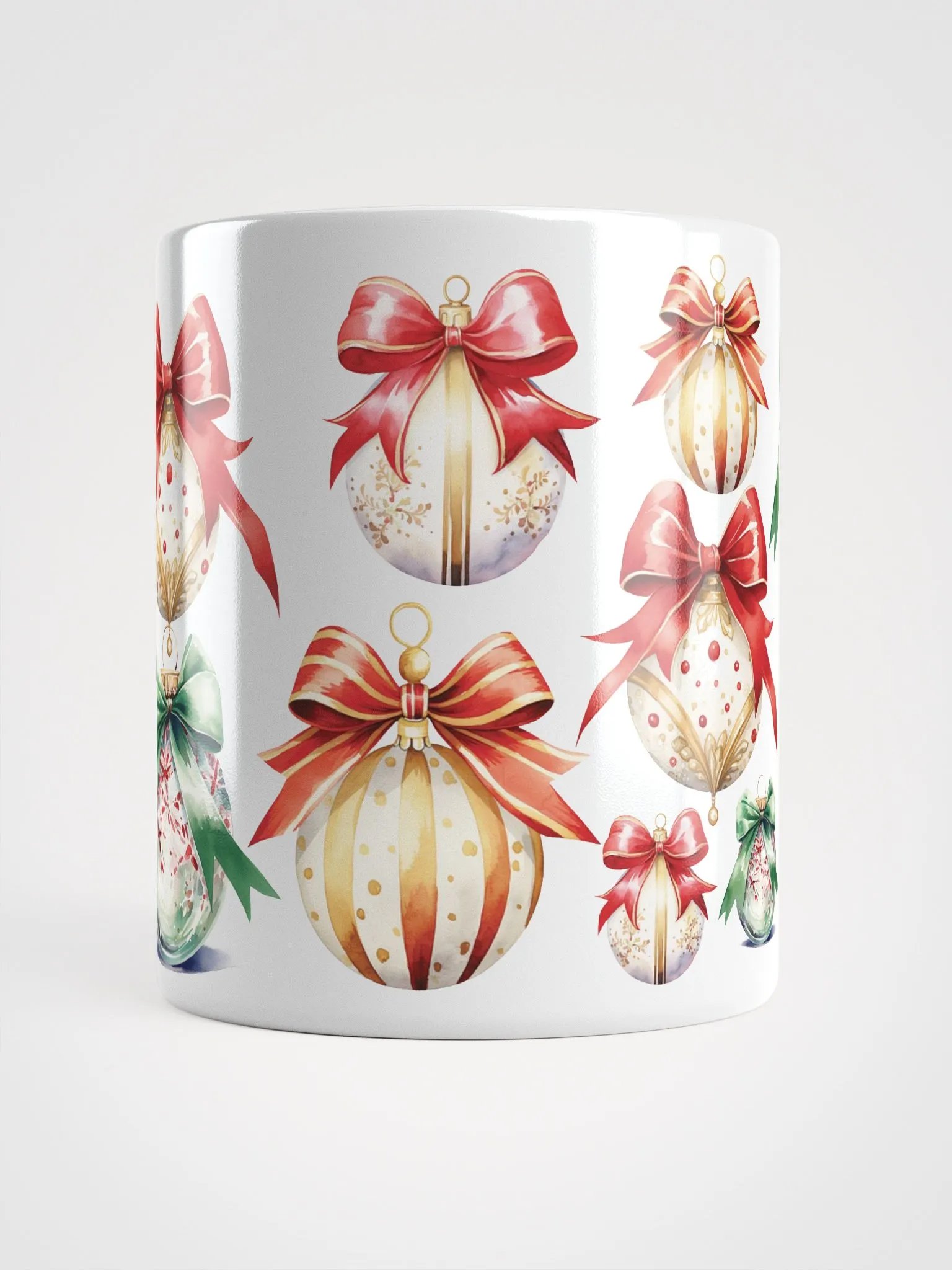 Festive Ornaments White Glossy Mug product image (2)