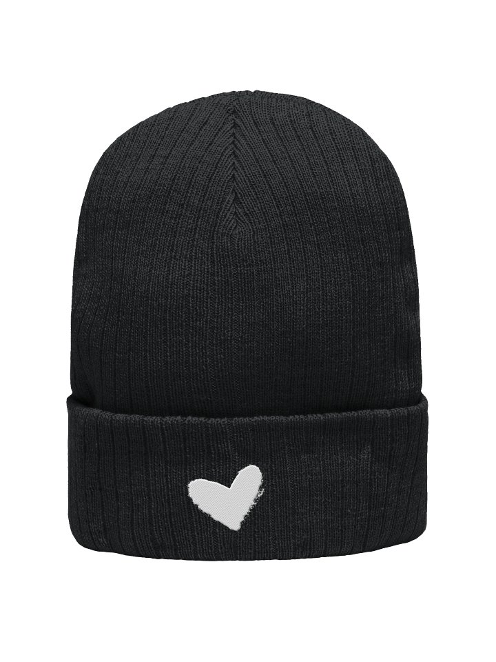 Pixel Heart Ribbed Beanie product image (2)