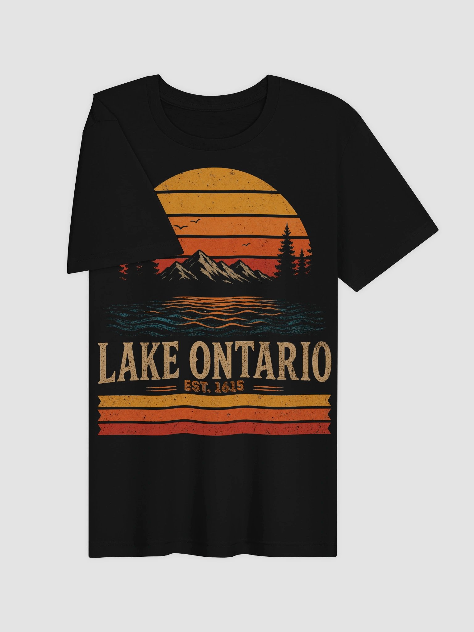 Lake Ontario Map Canada Vintage Lake Ontario Est 1615 Men Women product image (24)