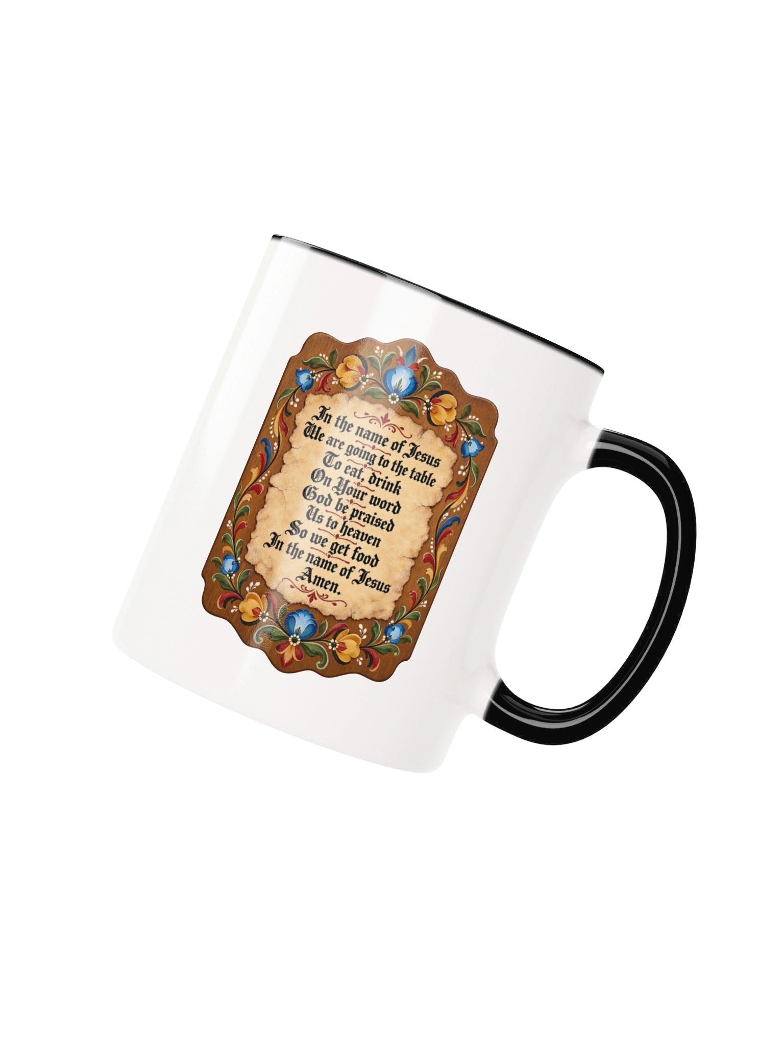 Norwegian Prayer Rosemaling Heritage Mug product image (2)