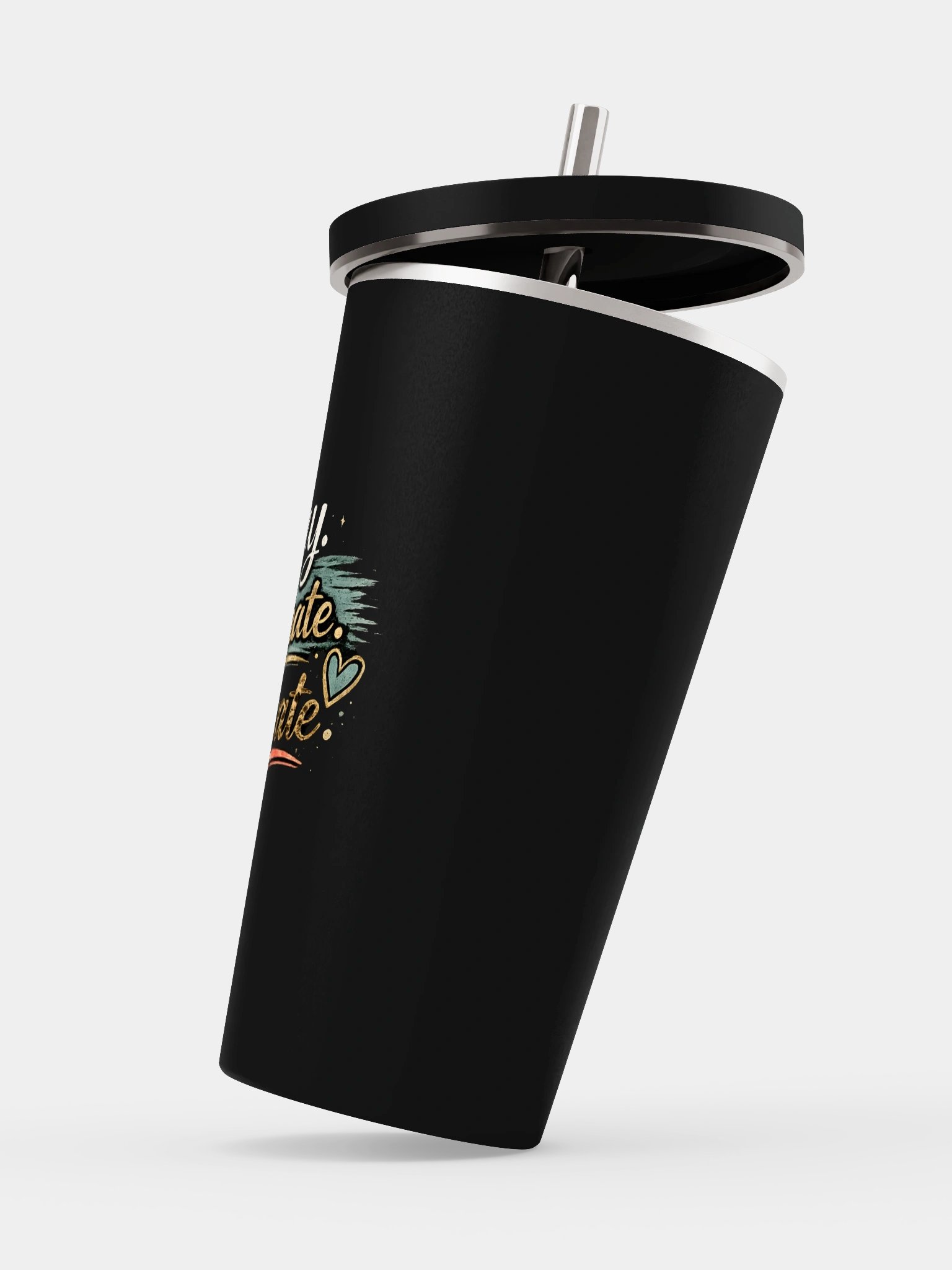 Pray. Caffeinate. Advocate. Stainless Steel Tumbler product image (3)