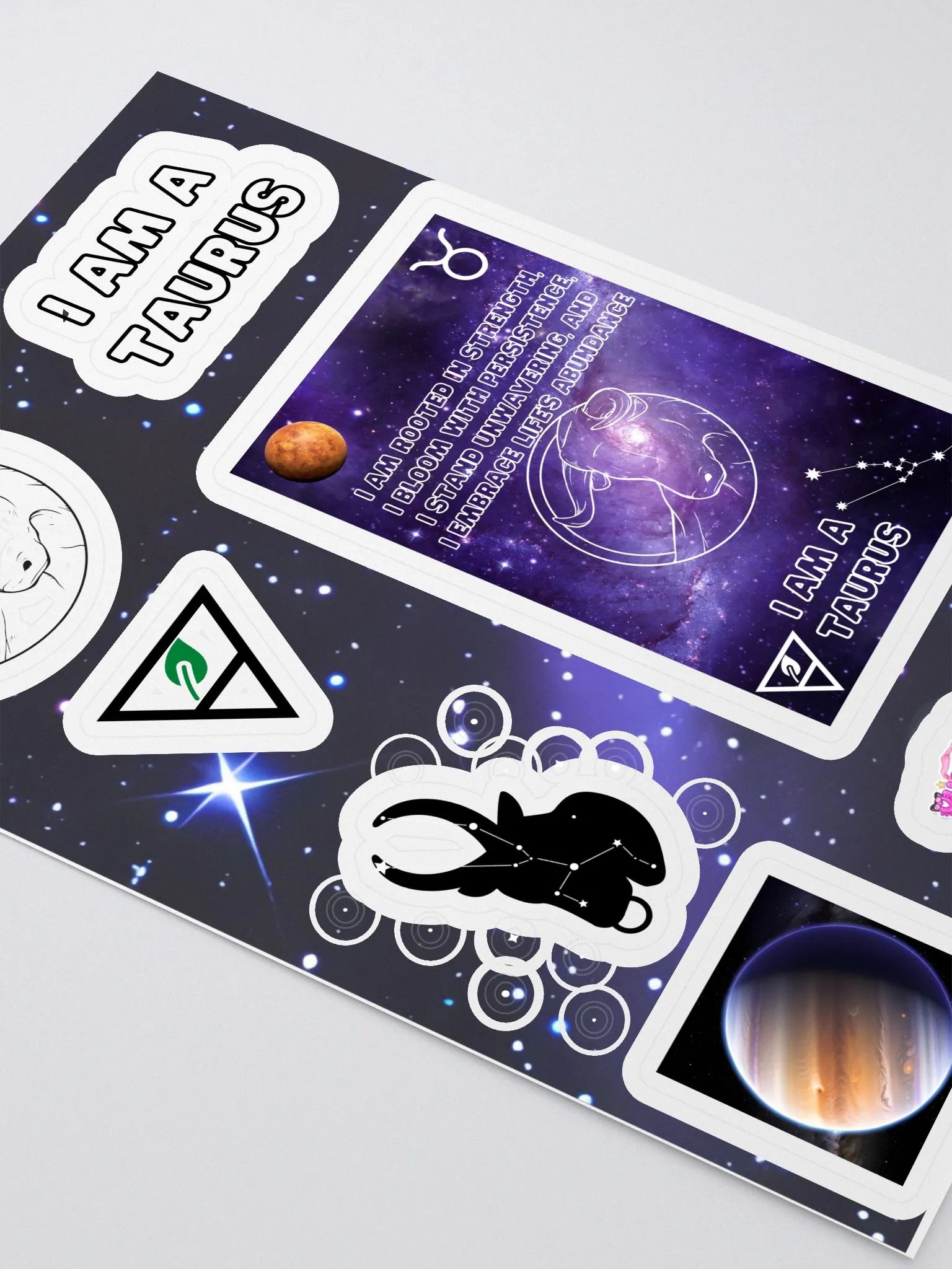 I am a Taurus Sticker Sheet product image (3)