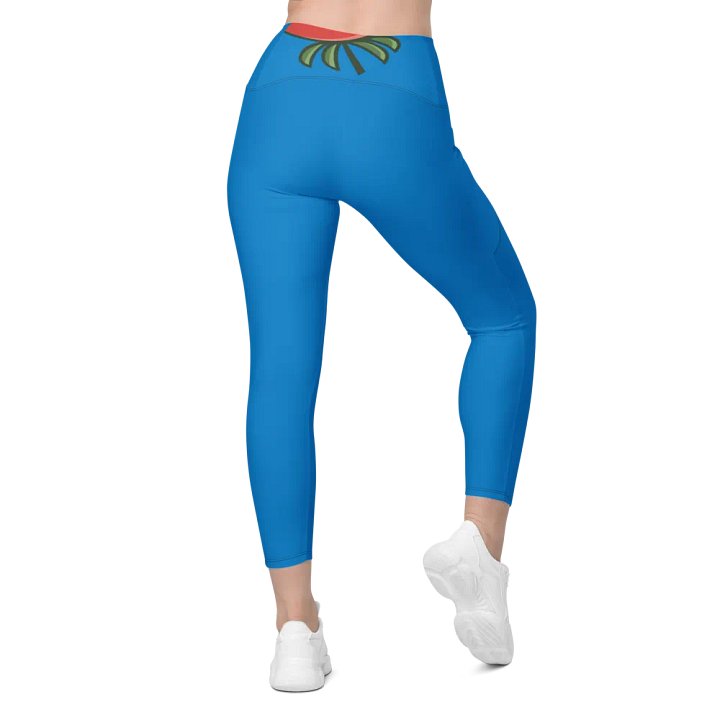 Sunset Bliss Crossover Leggings with Pockets product image (2)