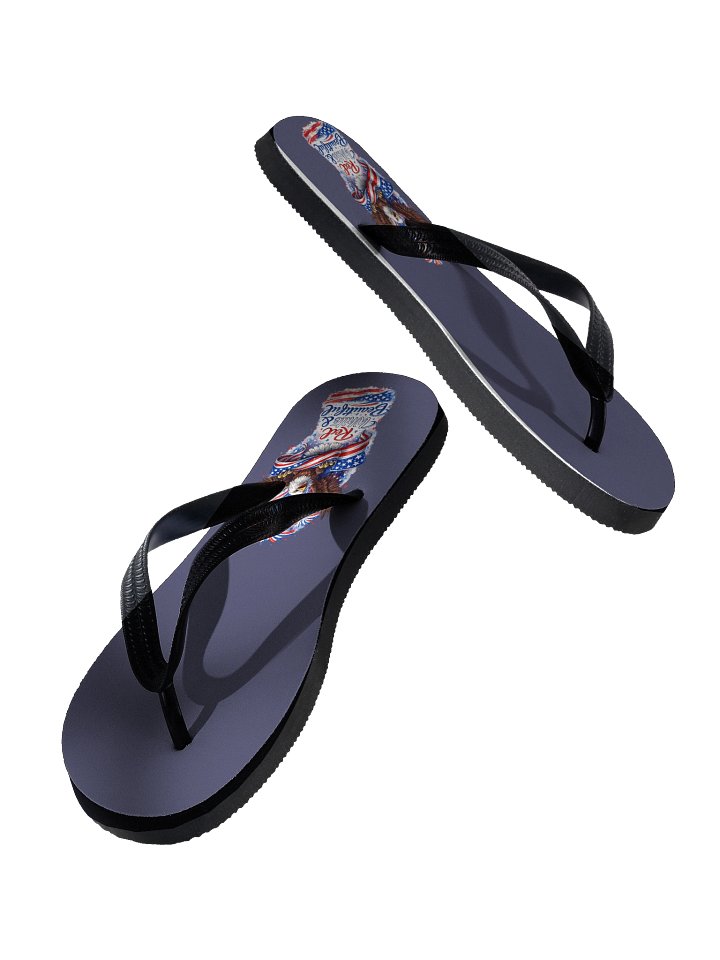 Red, White & Beautiful Flip Flops product image (2)