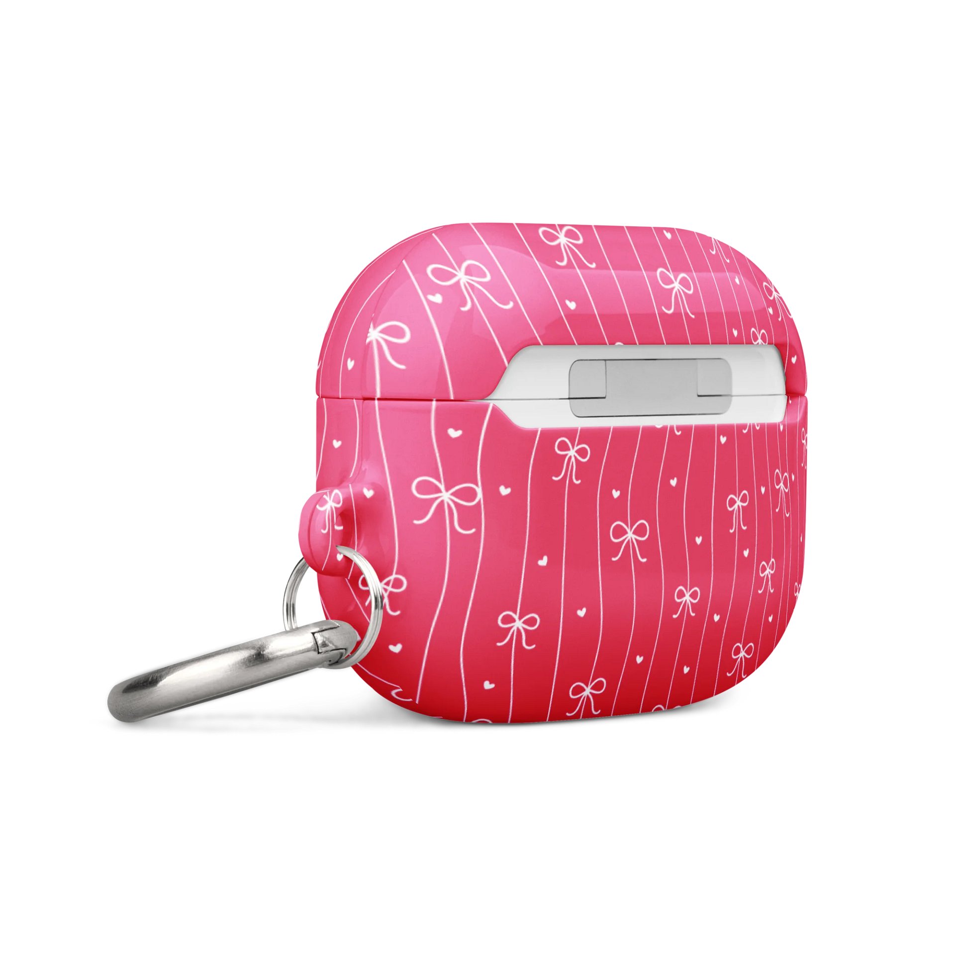 Pink Bow Coquette All-Over Print AirPods® - Pro Gen 1 and 2 Gen 1 and 2, Gen 3 Cases. product image (4)