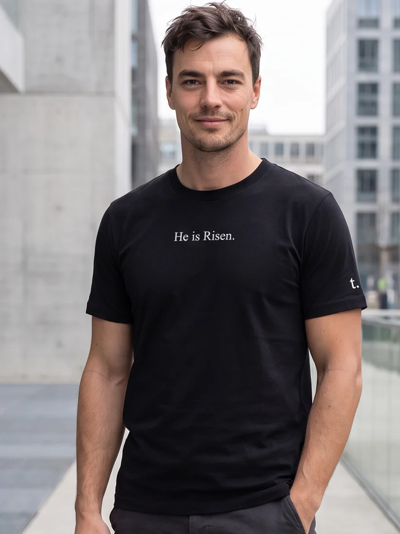T-Shirt He is Risen - White product image (1)
