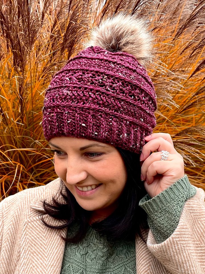 Persinette Beanie Crochet Hat Pattern | Instant PDF download with Photo Tutorial product image (2)
