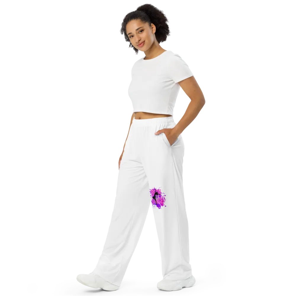 Born to Dance Her Silhouette Rhythm Splatter Wide-Leg Pants product image (10)