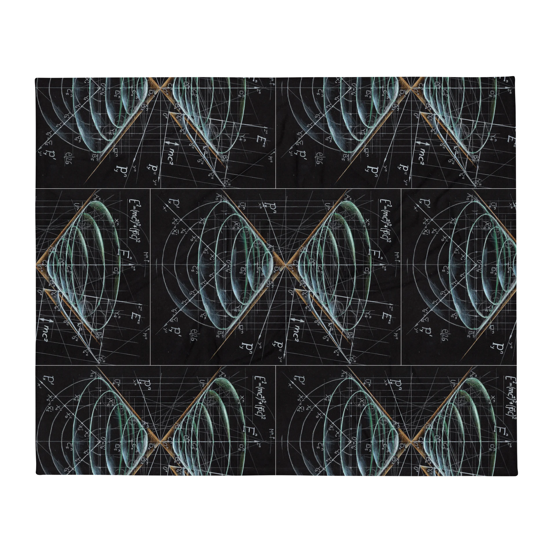 Mass Shell - Geometric Physics Art Blanket product image (2)