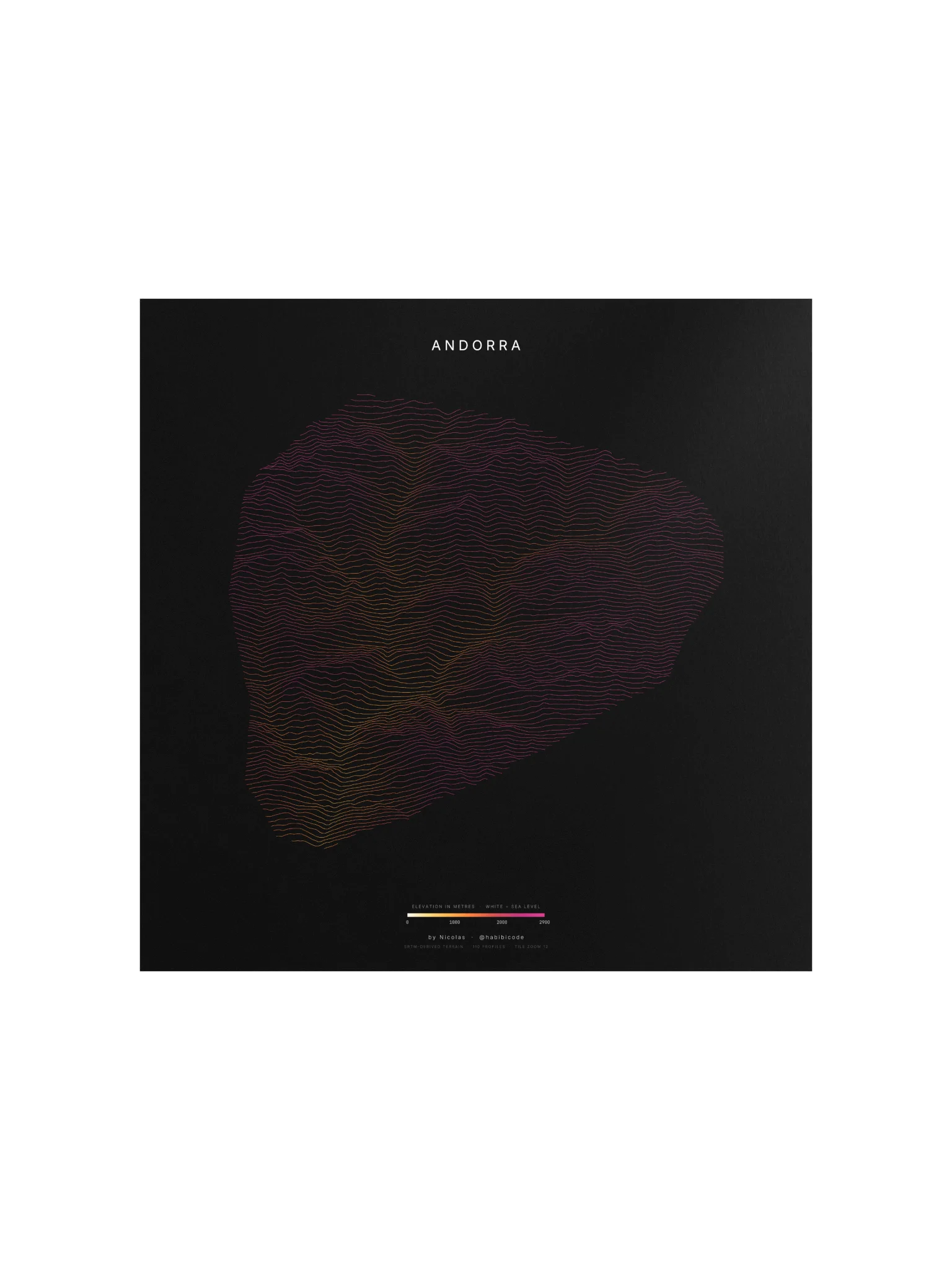 Ridgeline Poster - Andorra product image (1)