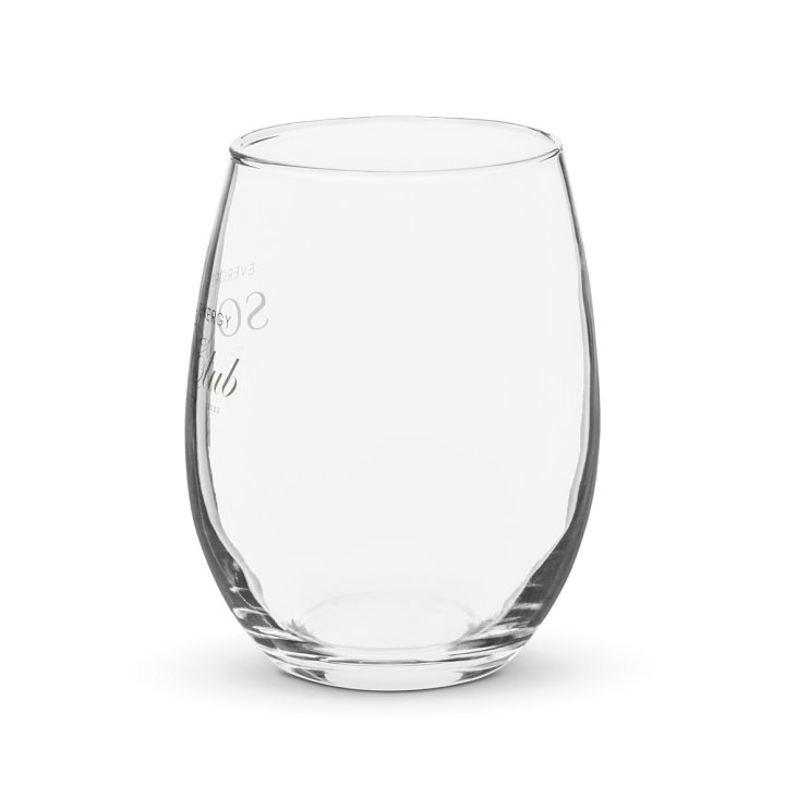 Social Club Stemless Wine Glass | Sip Society product image (2)