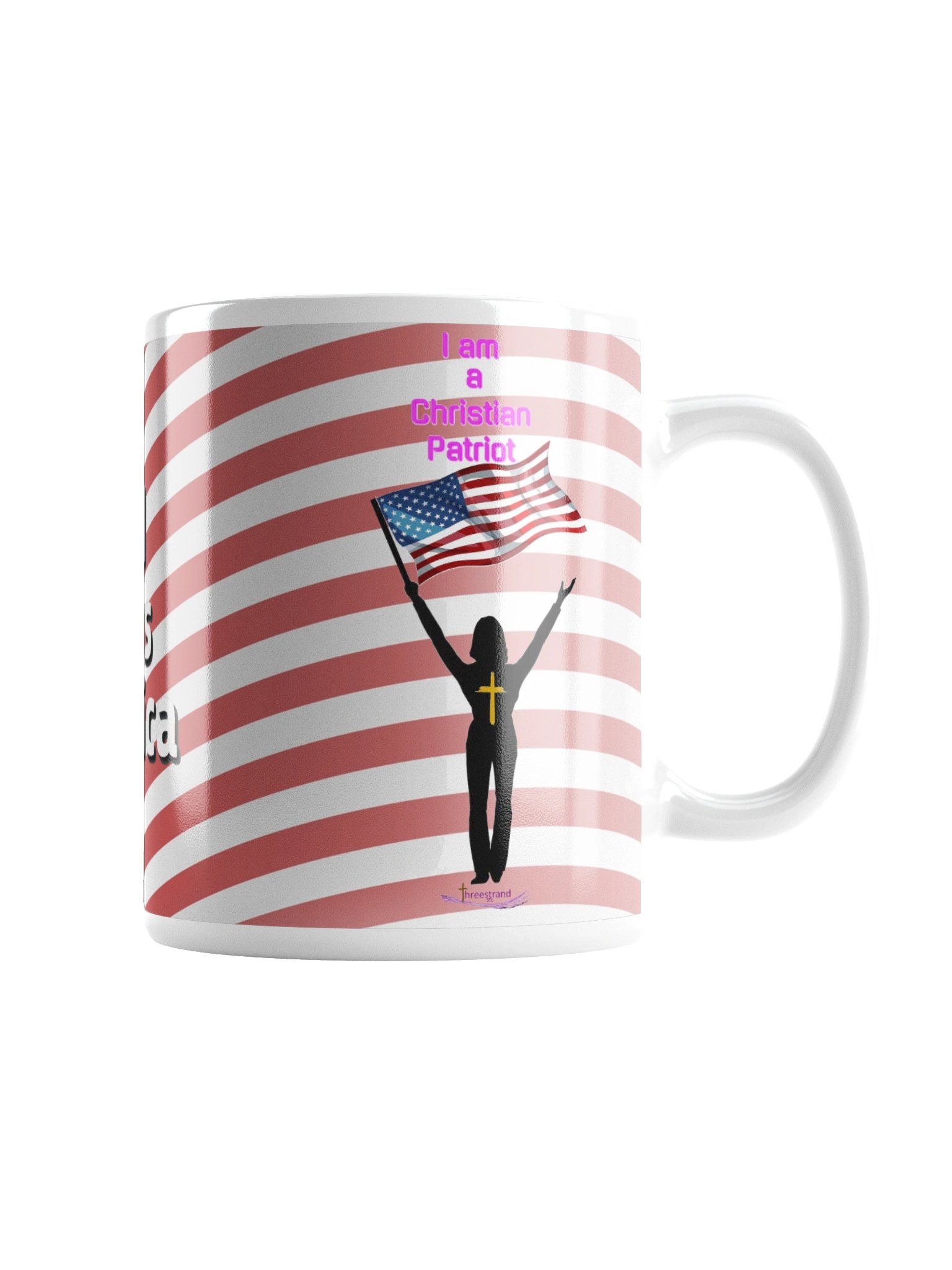 God Bless America — Christian Patriot Glossy Mug - Female product image (3)
