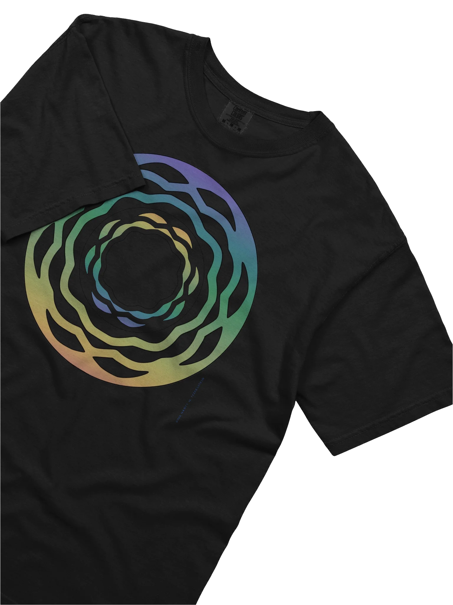Rainbow disk T-shirt product image (10)