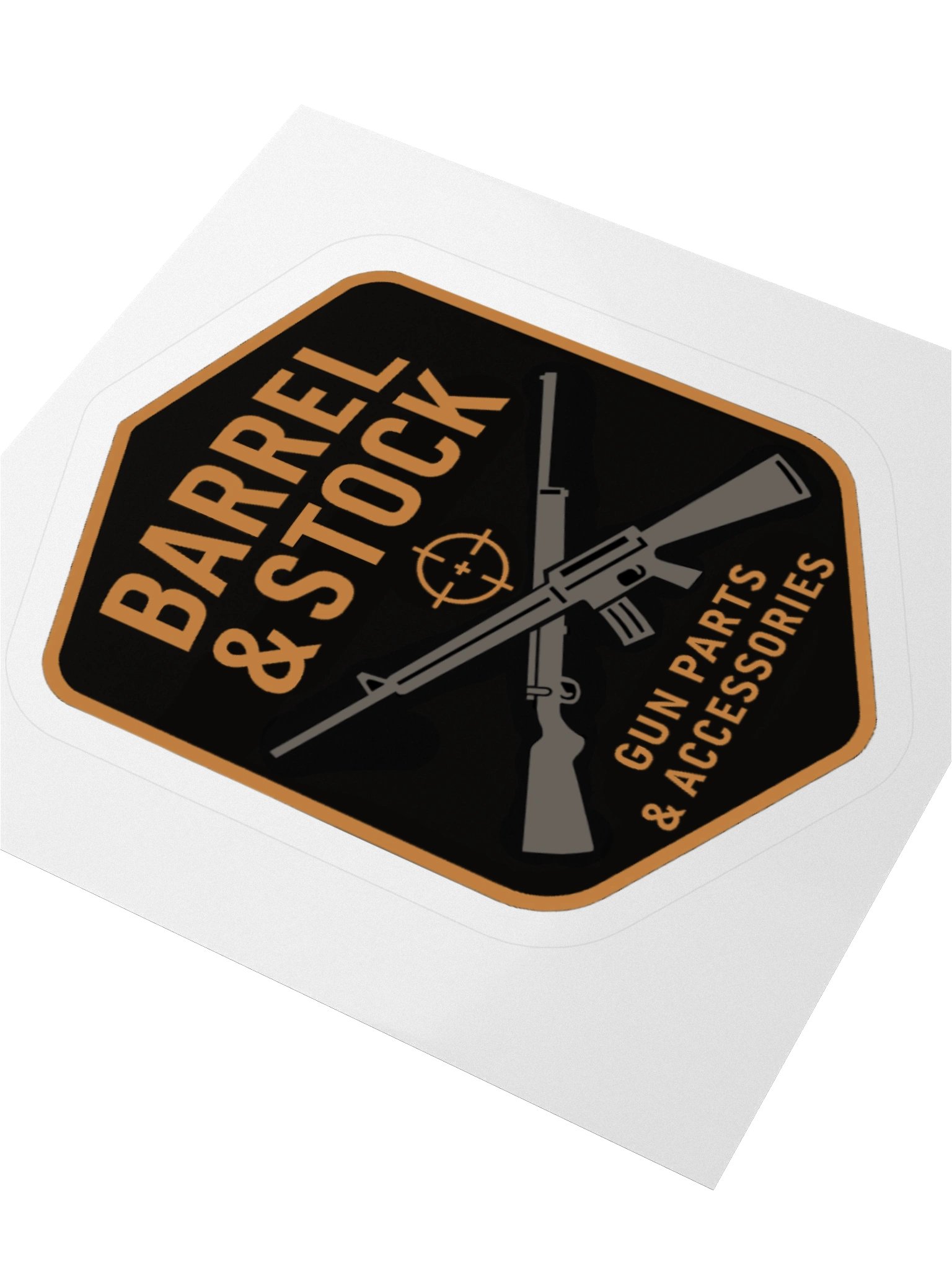Crossed Firearms Kiss Cut Stickers product image (3)