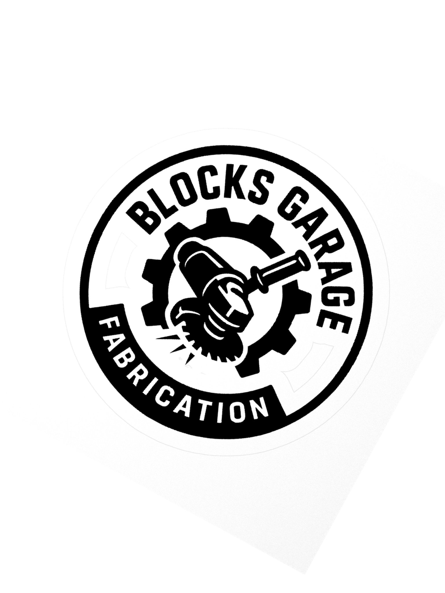 Blocks Garage Fabrication Sticker product image (2)