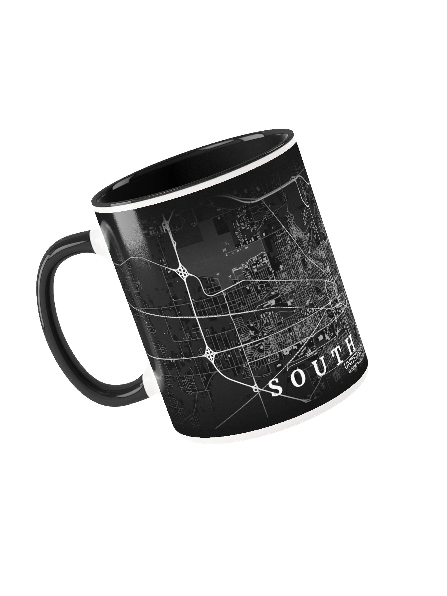 South Bend Noir Map Mug product image (2)