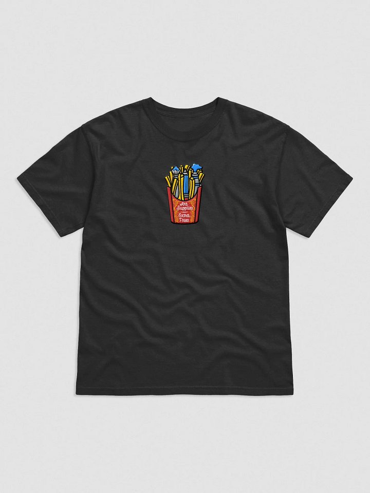 Art Supplies and Extra Fries Embroidered T-Shirt product image (1)