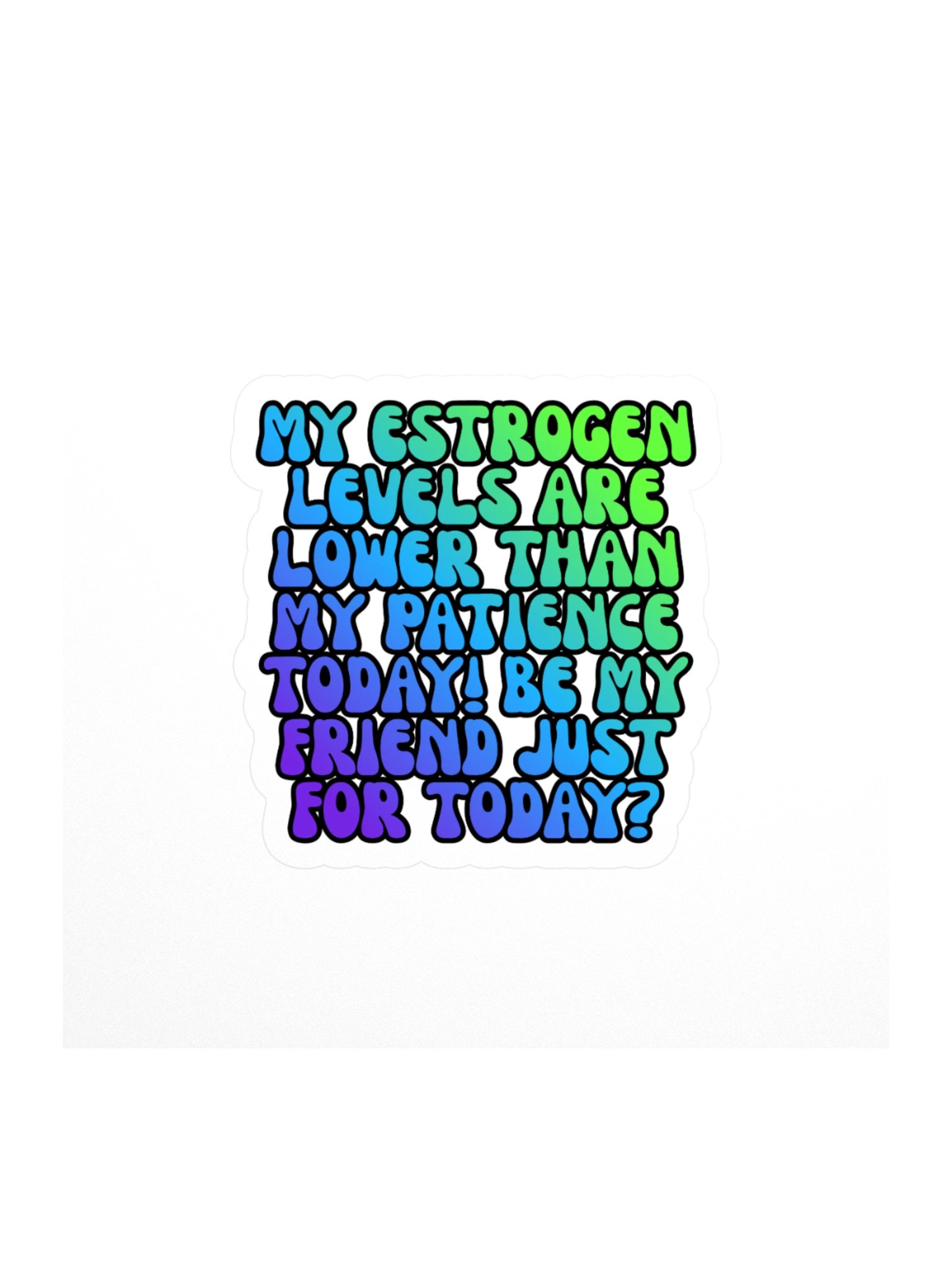 Menopause Chaos Kiss Cut 4"x4" Vinyl Sticker product image (1)