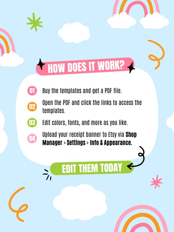 MRR/PLR Garden Etsy Receipt Banner Canva Templates product image (5)