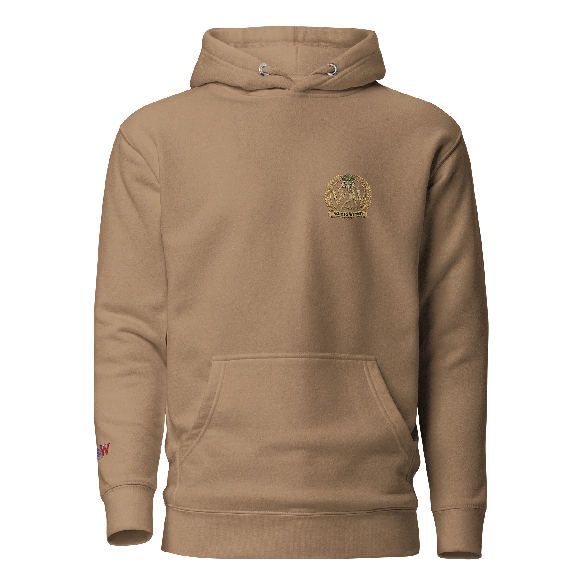 V2W “CROWNED IN STRUGGLE, JEWELED IN SURVIVAL “. Meditation Hoodie product image (1)