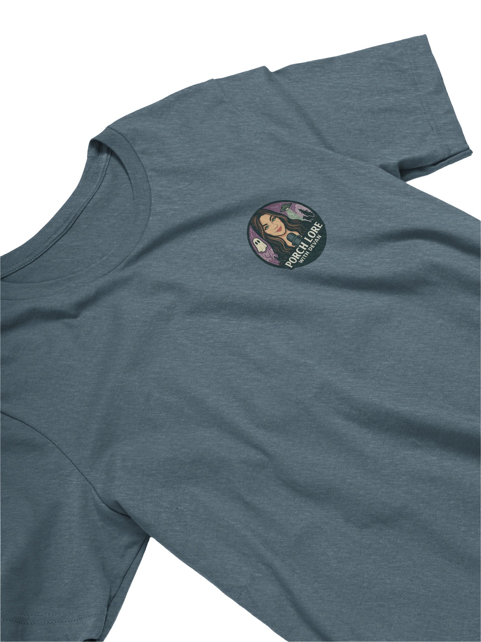 CRYPTID BESTIES W/ FRONT LOGO SUPER SOFT T-SHIRT (HEATHERED COLORS PT.1) product image (4)