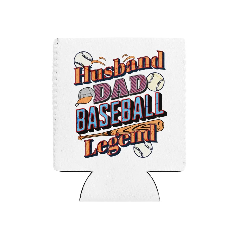 Husband Dad Baseball Legend Can Cooler product image (1)