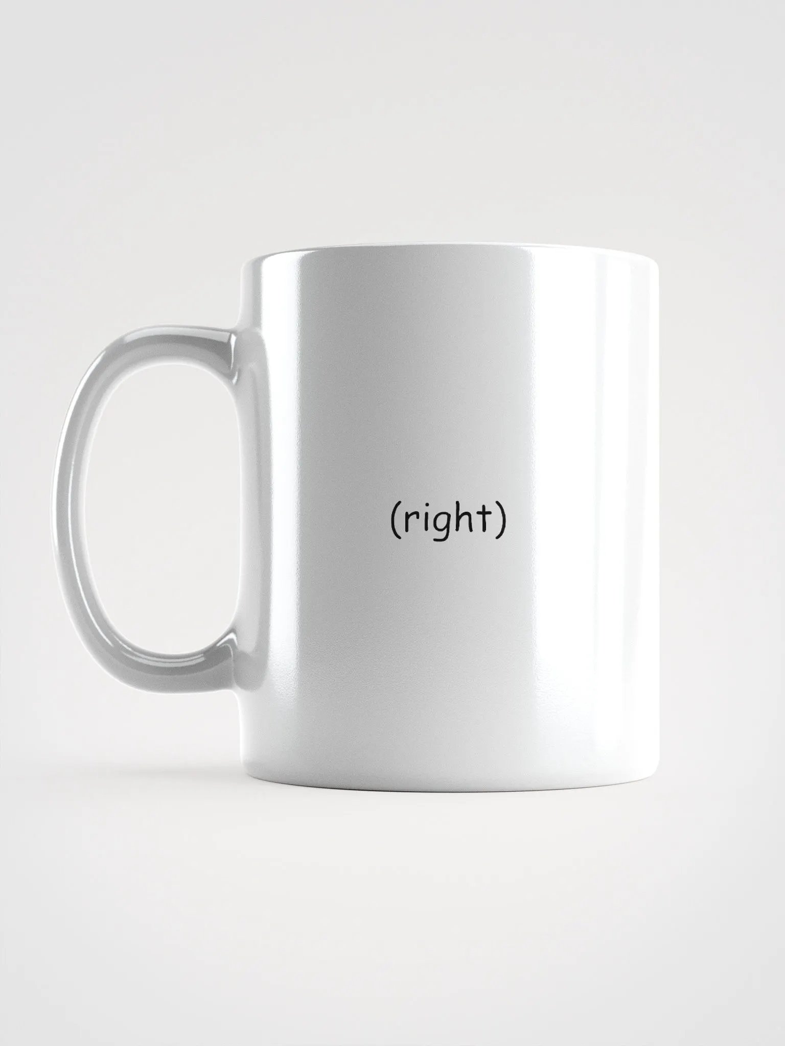 (right) White Glossy Mug product image (1)