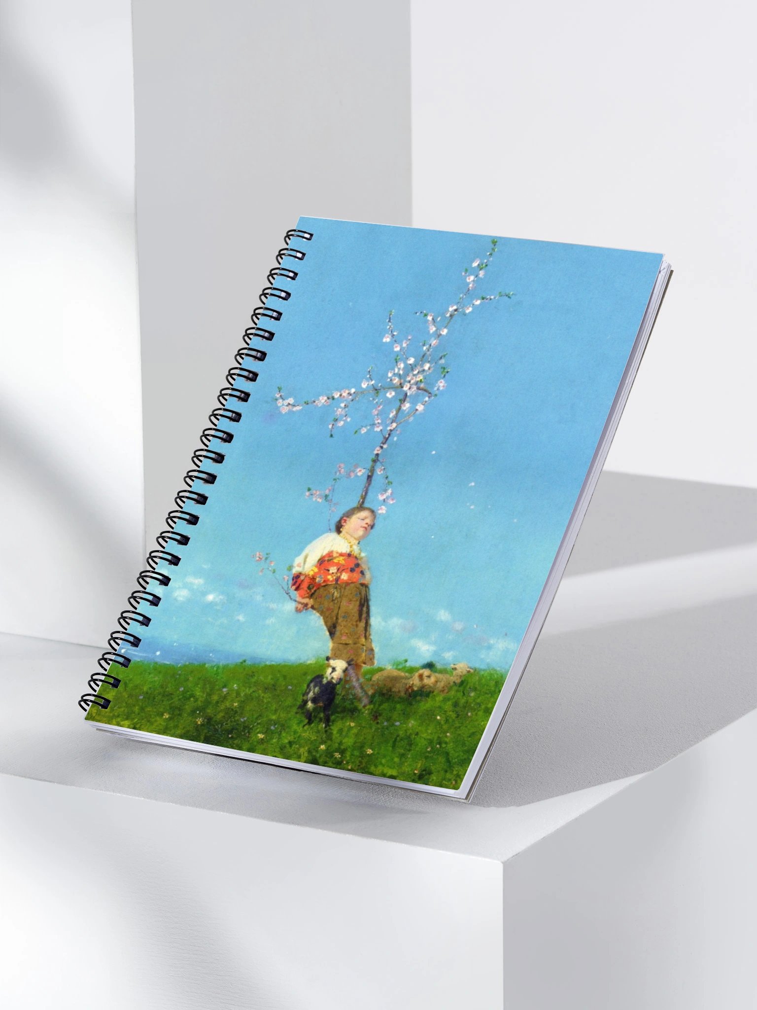 "Pastorcito de Cuento" by Francesco Paolo Michetti Spiral Notebook product image (3)
