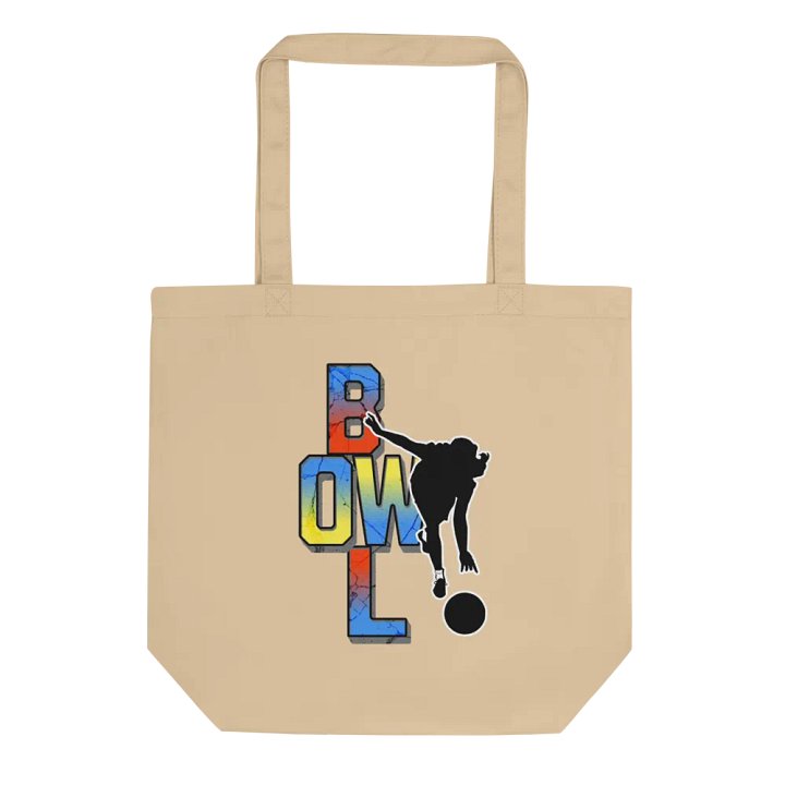 Bowl Woman Strike Colorful Cracked Tote product image (1)