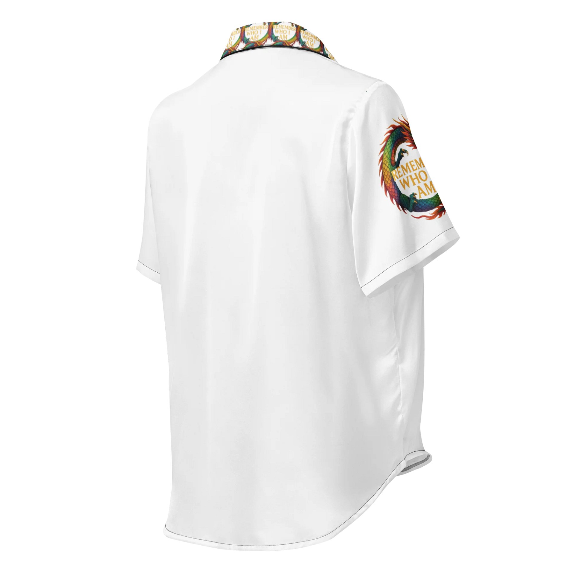 🕊️ Remember Who I Am – Silky Statement Pyjama Shirt Soft to the touch. Loud in meaning. product image (2)