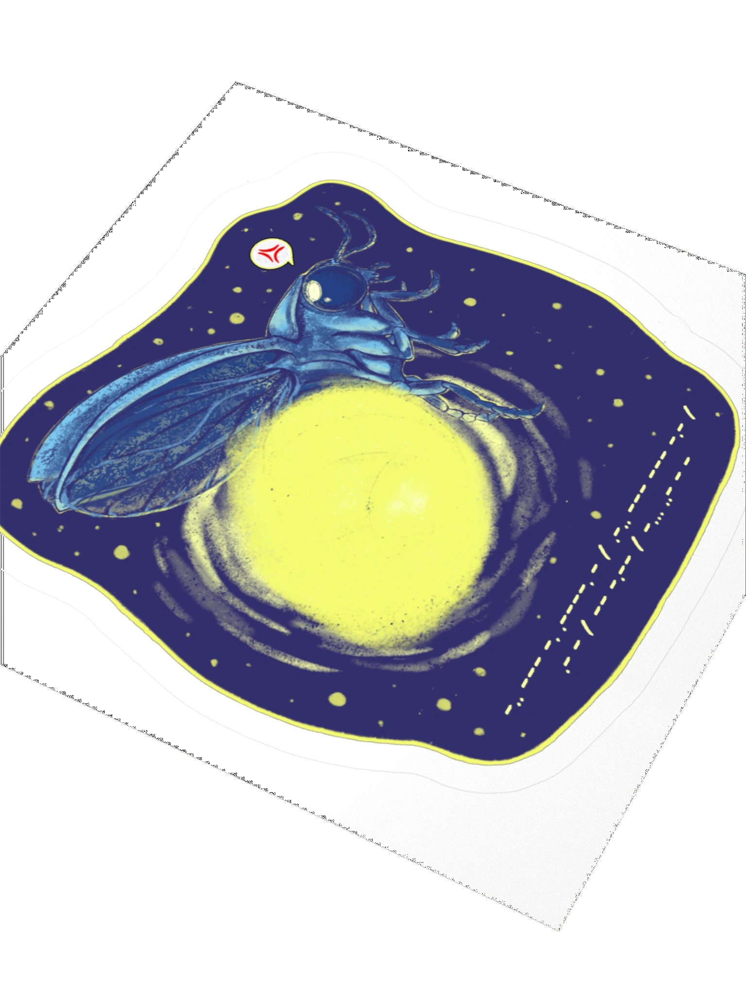 Don't Look at My Butt Firefly Sticker product image (3)