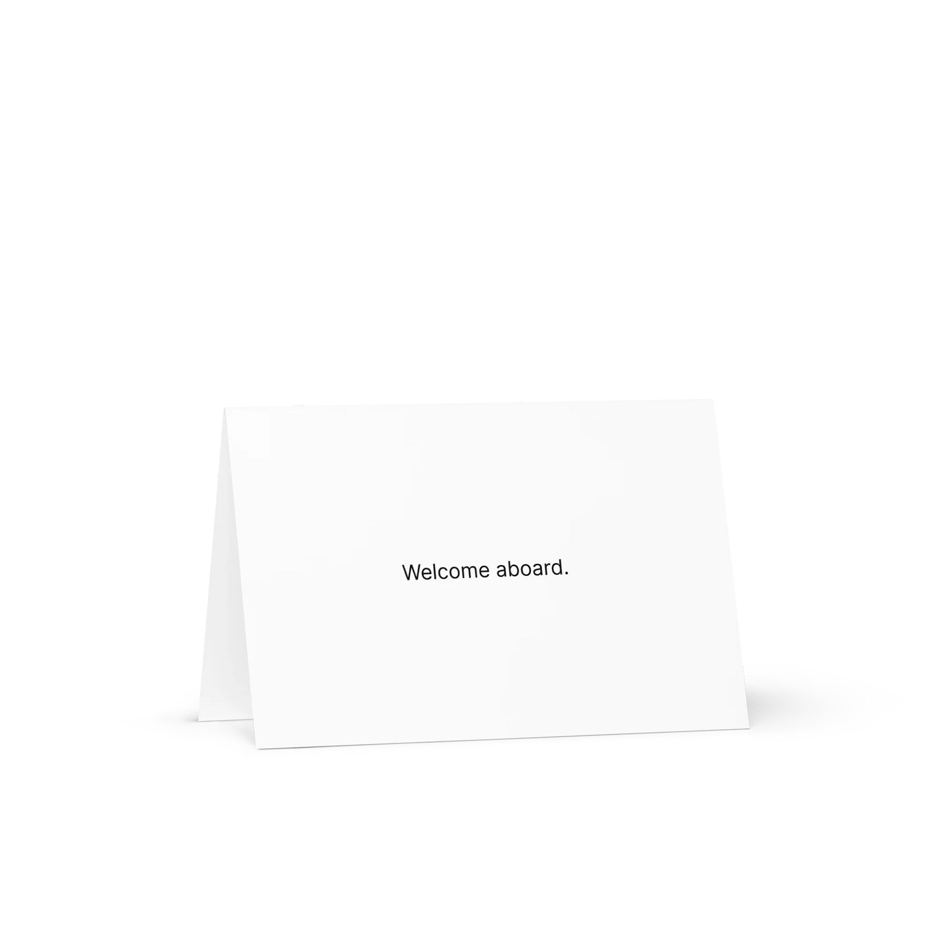 Midnight Mystery Greeting Card - Welcome aboard. product image (1)