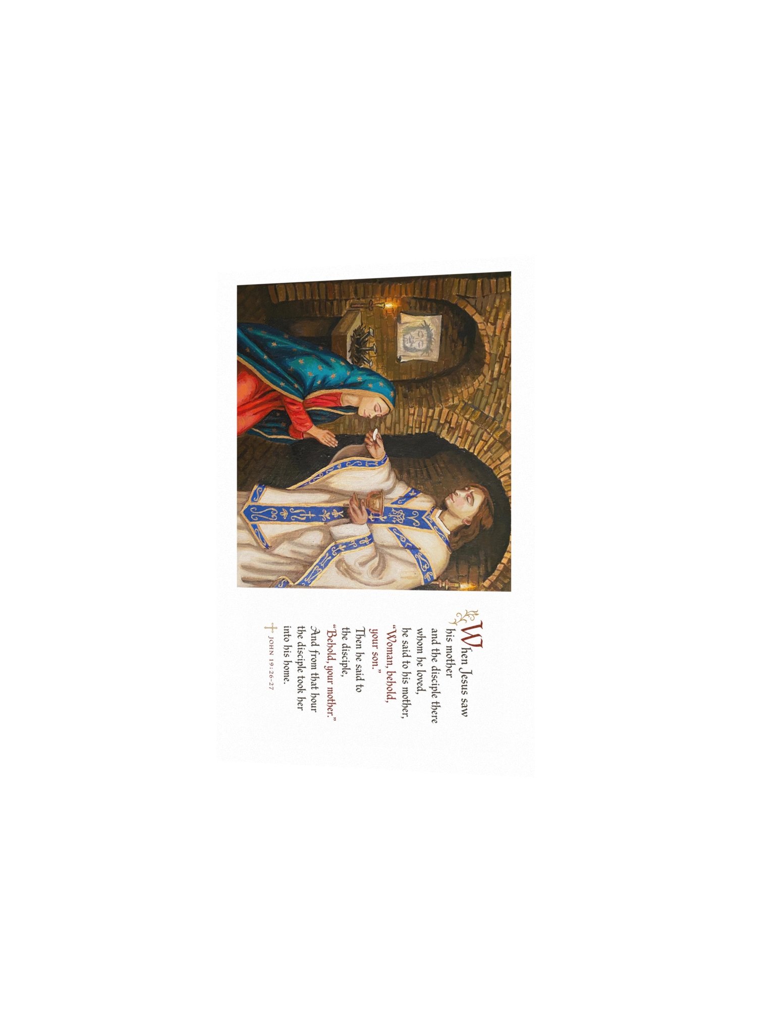 Woman, Behold (Scripture) Matte Paper Print product image (1)