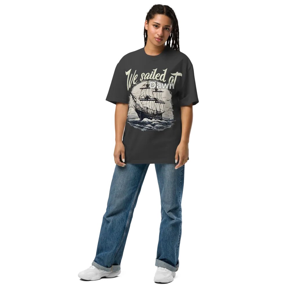 We sailed at dawn oversized tee product image (9)