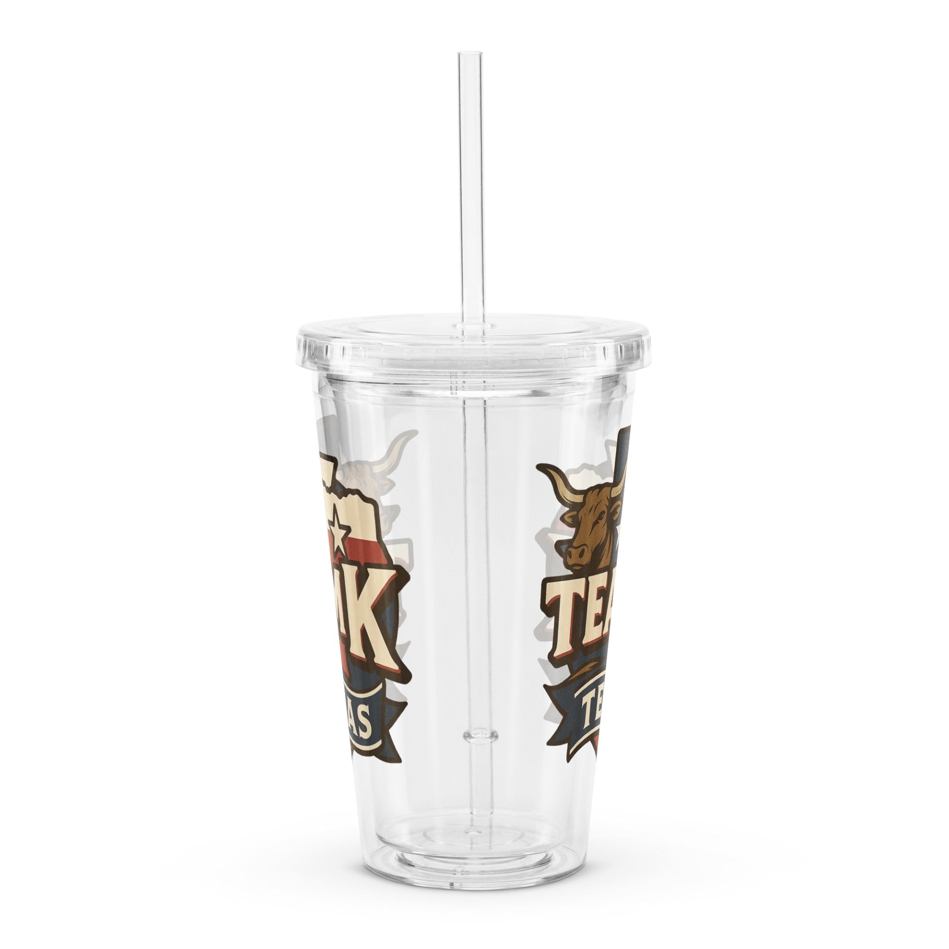 Team K Texas Clear Plastic Tumbler product image (3)