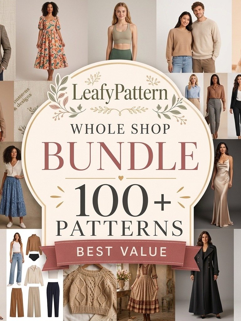 Whole Shop Pattern Bundle | Sewing Pattern Bundle | Women, Men, Children Beginner Sewing Patterns (Digital Pattern Pack) product image (1)