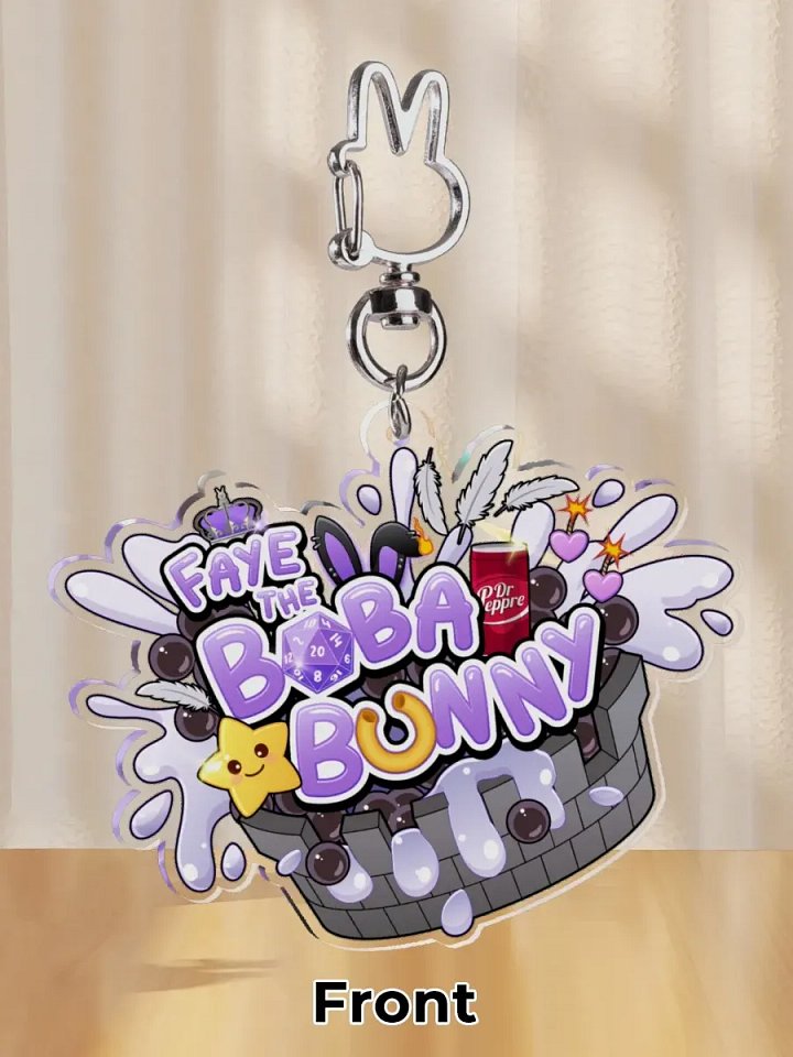 Faye Logo Acrylic Keychain product image (2)