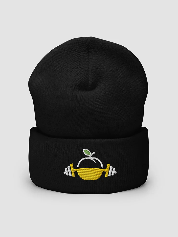 Embroidered Peach Beanie product image (1)