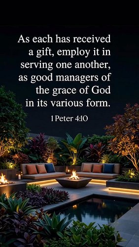 1 Peter 4:10 and more @beinspired.music 🤍

As each has received a gift, employ it in serving one another, as good managers of...