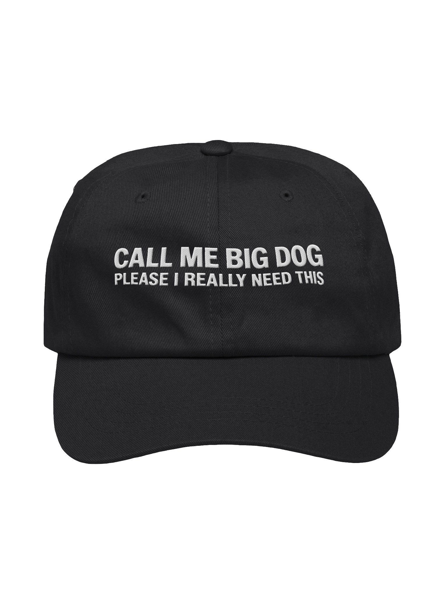 Call Me Big Dog Hat – Funny Embroidered Baseball Cap product image (2)