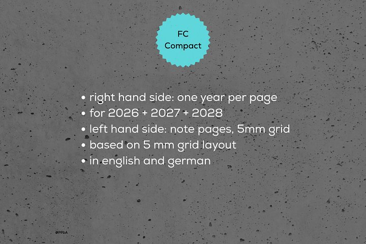 future log with note pages - FC Compact - 2026 (2.10) product image (2)