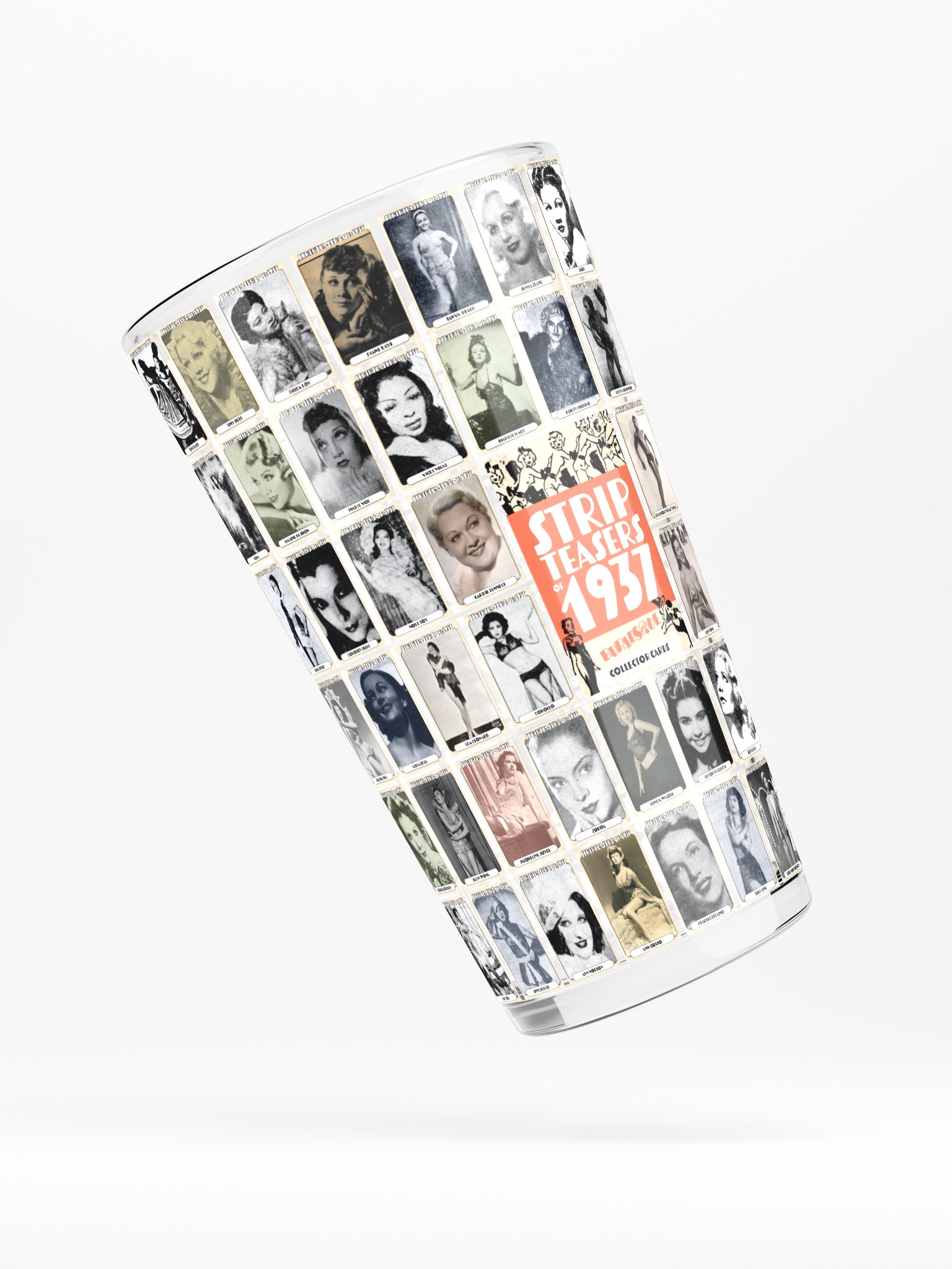 Stripteasers of 1937 Decorative Pint Glass product image (3)