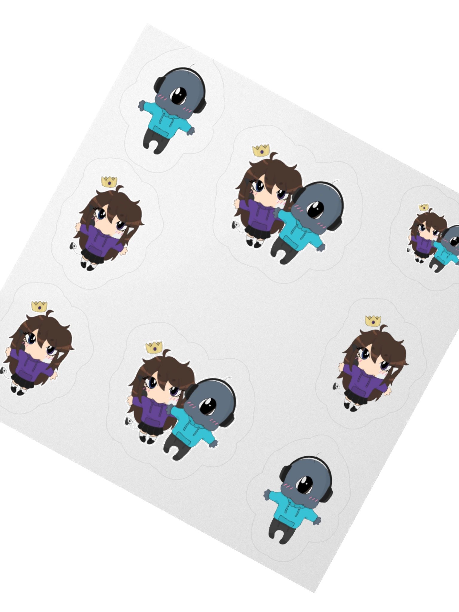 LaKitty101 & elybeatmaker Chibi Goobers Sticker Sheet product image (2)