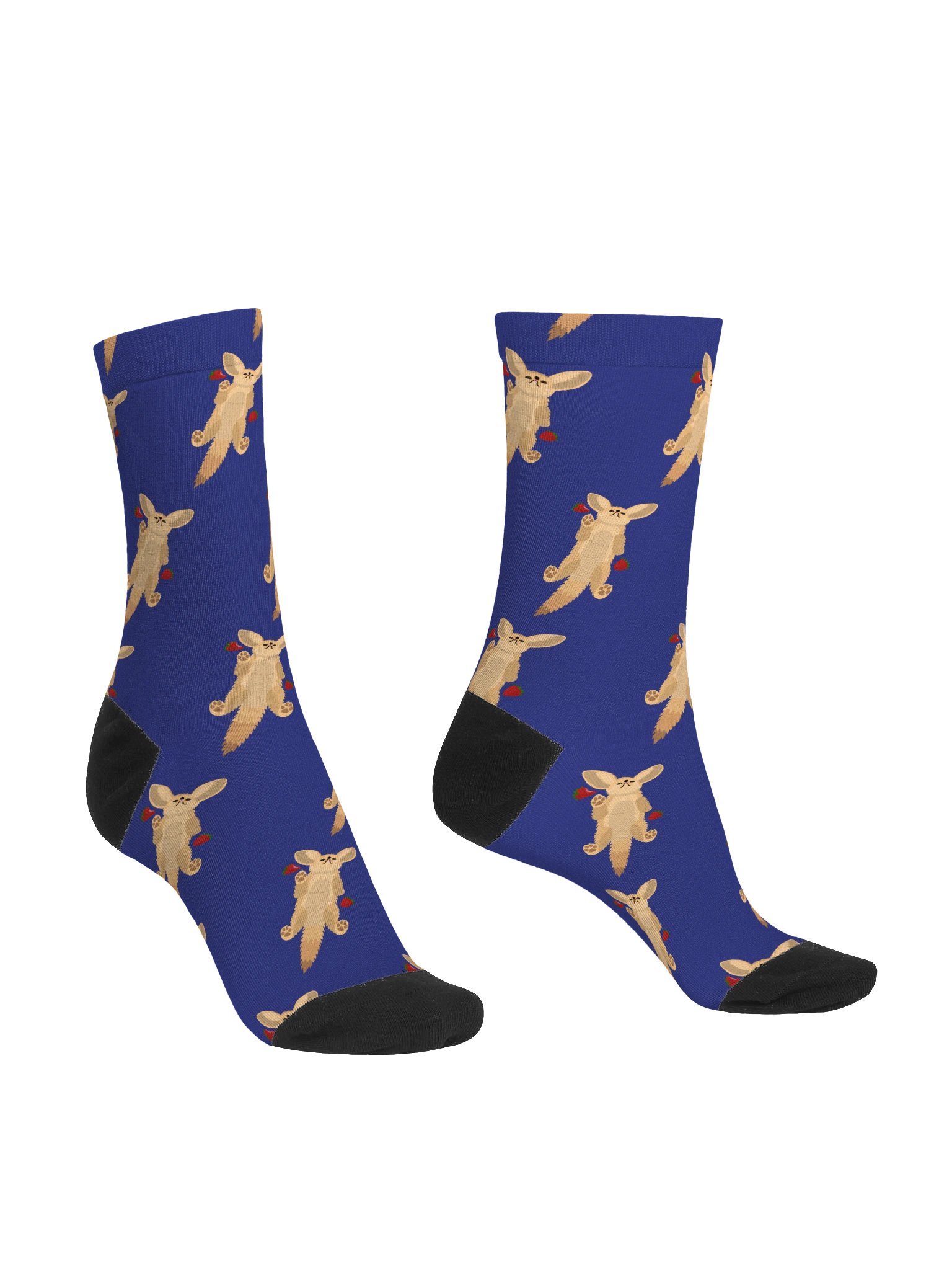 Fennec Fox Strawberry Socks product image (3)