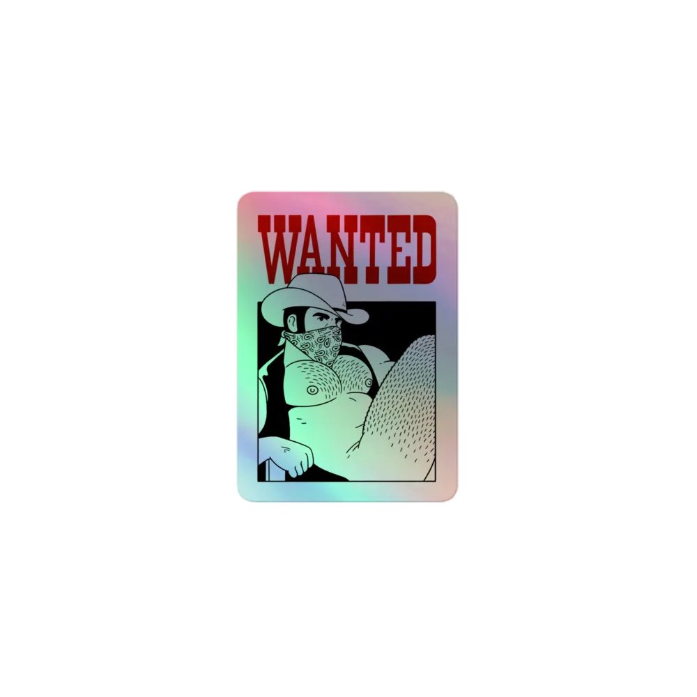 WANTED Holographic Sticker product image (3)